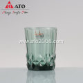 Green design glassware colored goblets wine glass cup